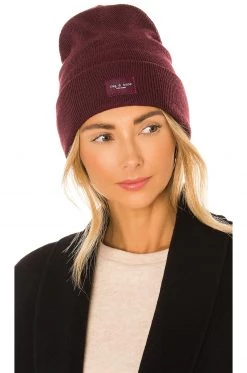 Rag & Bone Addison Beanie In Wine