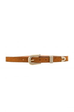 Rag & Bone Ventura Belt In Tan Suede