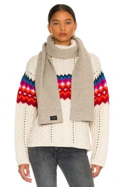 Rag & Bone Undyed Addison Scarf In Brown Grey