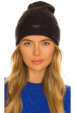 Rag & Bone Addison Beanie In Charcoal
