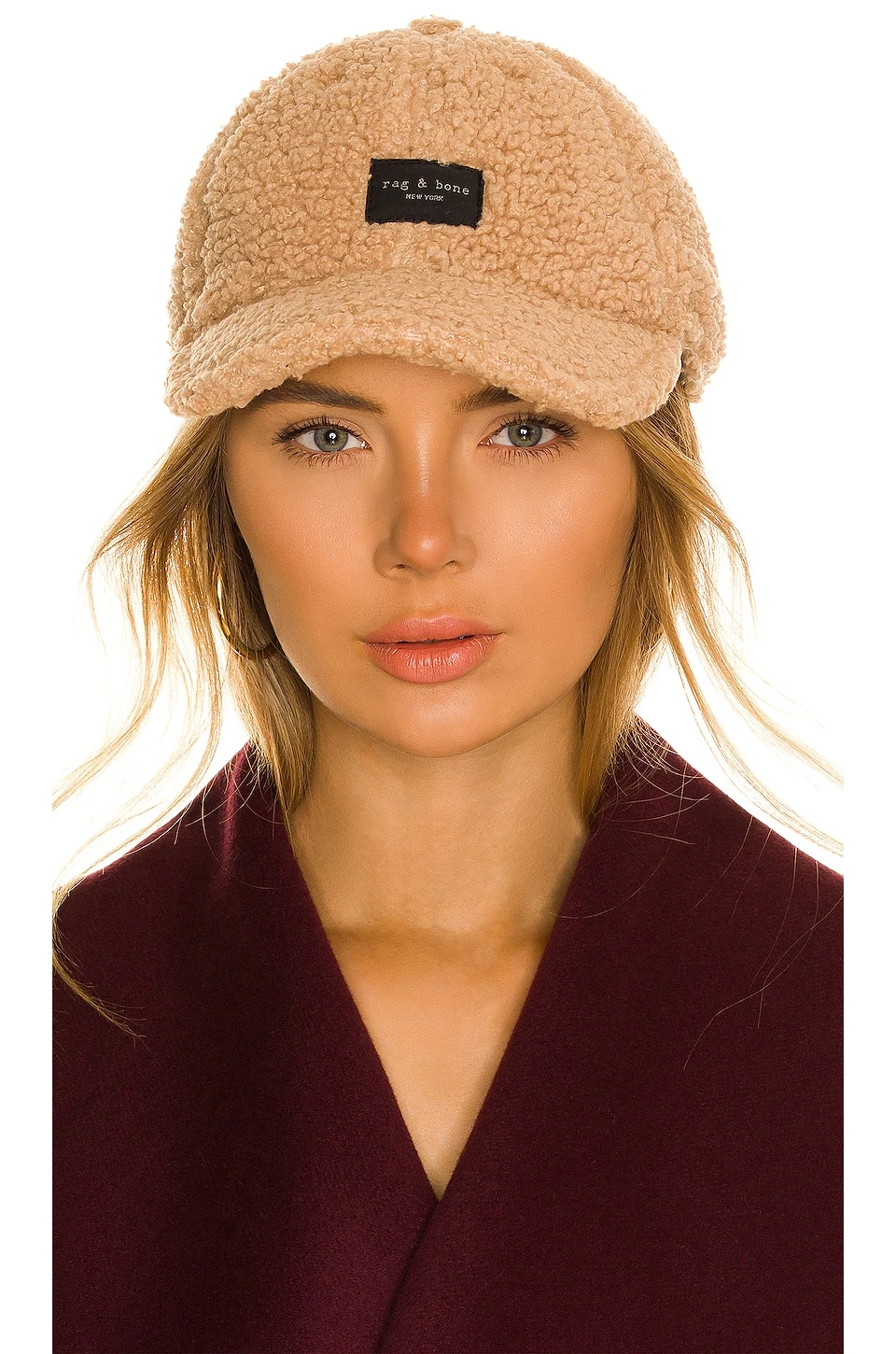 Rag & Bone Addison Baseball Cap In Camel Sherpa 1 Rag & Bone Addison Baseball Cap In Camel Sherpa
