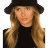 Rag & Bone Addison Reversible Bucket Hat In Black Sherpa -Cheap Rag & Bone Store RGBR WA160 V2