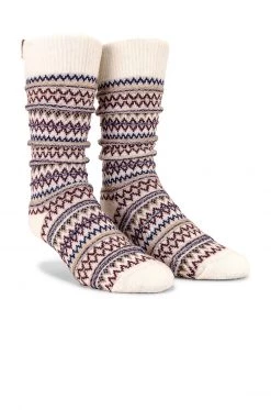 Rag & Bone Fairisle Sock In Ivory Multi