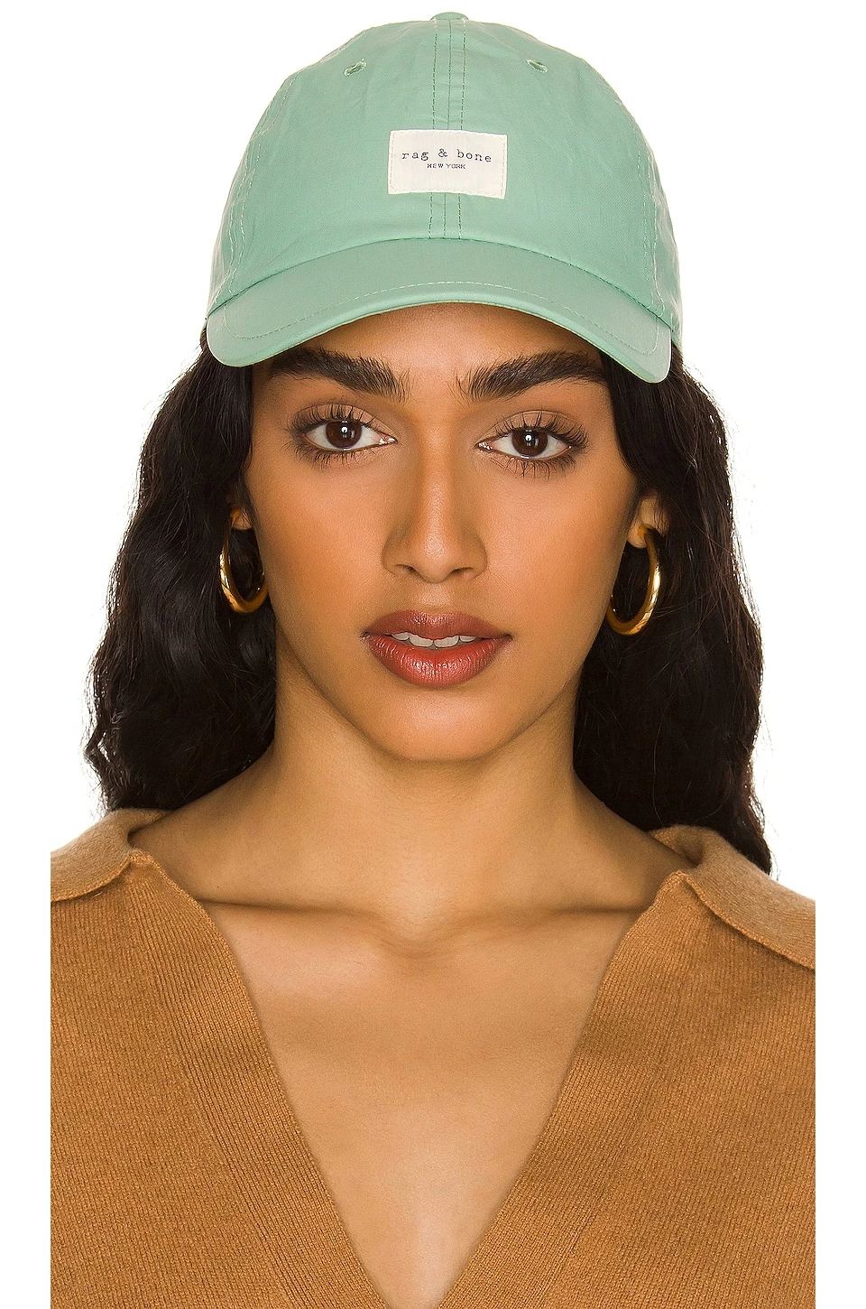 Rag & Bone Addison Baseball Cap In Sage 1 Rag & Bone Addison Baseball Cap In Sage