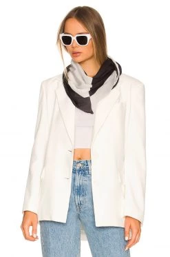 Rag & Bone Olympus 90 Scarf In Black Multi