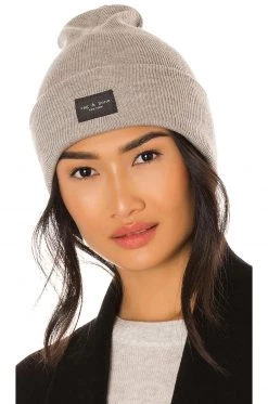 Rag & Bone Addison Beanie In Grey Melange