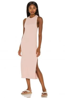 Rag & Bone The Essential Rib Muscle Dress In Lavender Sky