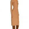 Rag & Bone The Knit Rib Bias Dress In Camel -Cheap Rag & Bone Store RGBR WD70 V2