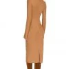 Rag & Bone The Knit Rib Bias Dress In Camel -Cheap Rag & Bone Store RGBR WD70 V3