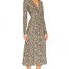 Rag & Bone Jules Jersey Dress In Green Multi -Cheap Rag & Bone Store RGBR WD73 V2