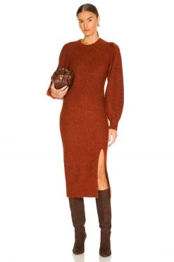 Rag & Bone Liana Dress In Rust
