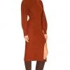 Rag & Bone Liana Dress In Rust -Cheap Rag & Bone Store RGBR WD74 V2