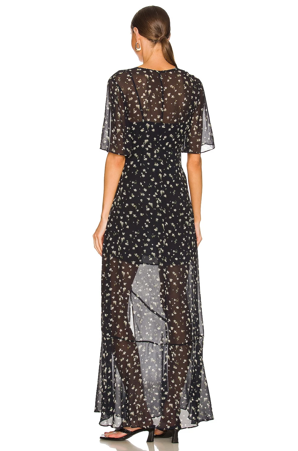 Rag & Bone Tamar Floral Dress In Blue Floral 3 Rag & Bone Tamar Floral Dress In Blue Floral - Image 3