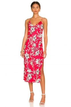 Rag & Bone Mallory Floral Slip Dress In Red Floral