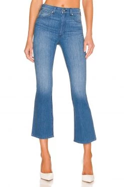 Rag & Bone Nina High-Rise Ankle Flare In Poppy