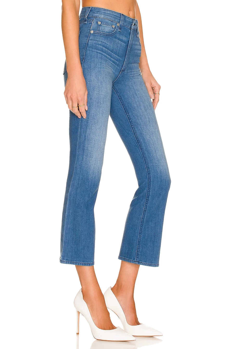 Rag & Bone Nina High-Rise Ankle Flare In Poppy 2 Rag & Bone Nina High-Rise Ankle Flare In Poppy - Image 2