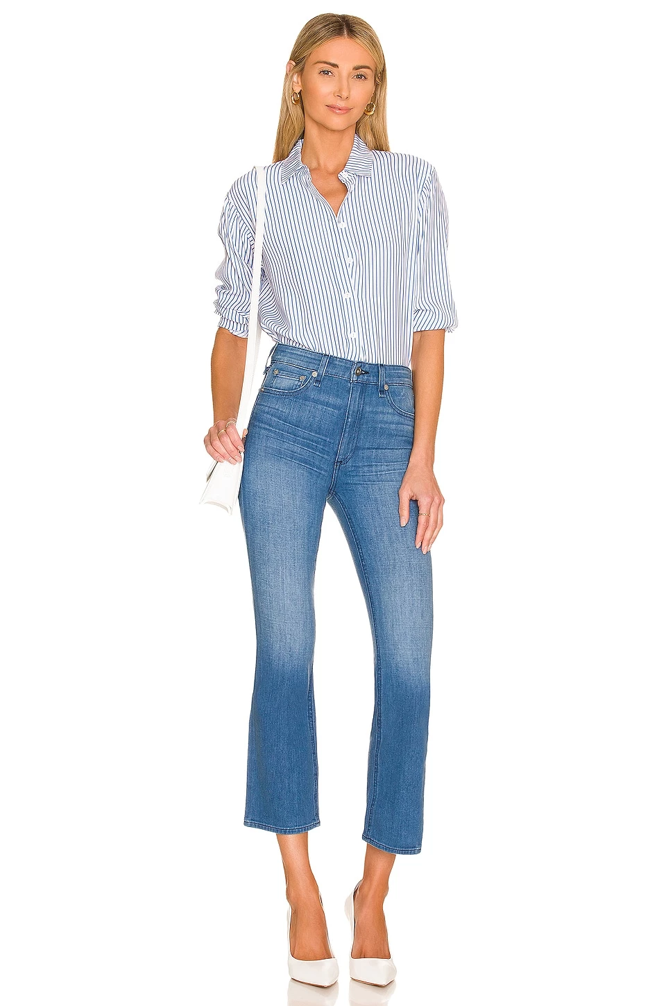 Rag & Bone Nina High-Rise Ankle Flare In Poppy 4 Rag & Bone Nina High-Rise Ankle Flare In Poppy - Image 4