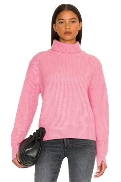 Rag & Bone Pierce Cashmere Turtleneck Sweater In Pink