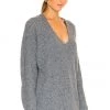 Rag & Bone Eco Donegal V-Neck Sweater In Blue -Cheap Rag & Bone Store RGBR WK120 V2