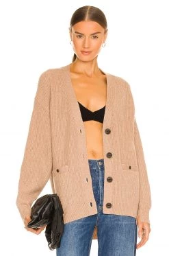 Rag & Bone Pierce Cashmere Long Cardigan In Camel
