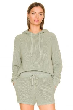 Rag & Bone Archetype Demi Hoodie In Sage