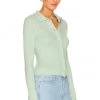 Rag & Bone Navaya Polo Cardigan In Mint -Cheap Rag & Bone Store RGBR WK129 V2