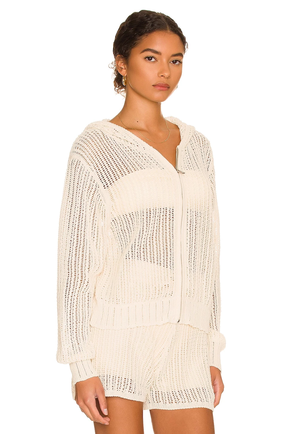 Rag & Bone Riley Hoodie In Ivory 2 Rag & Bone Riley Hoodie In Ivory - Image 2