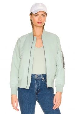 Rag & Bone Archetype Recycled Manston Bomber In Sage
