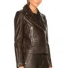 Rag & Bone Mack Leather Jacket In Dark Brown -Cheap Rag & Bone Store RGBR WO62 V2