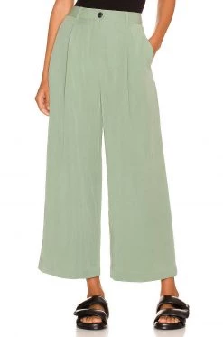 Rag & Bone Ivy Culotte In Leaf Green