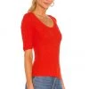 Rag & Bone Sunny Scoop Neck Top In Tangerine -Cheap Rag & Bone Store RGBR WS424 V2