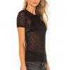 Rag & Bone Valencia Dot Tee In Black -Cheap Rag & Bone Store RGBR WS431 V2