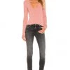 Rag & Bone Zoe Deep Vee Long Sleeve Top In Mauve Dot 7 Rag & Bone Zoe Deep Vee Long Sleeve Top In Mauve Dot -Cheap Rag & Bone Store RGBR WS432 V4