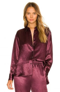 Rag & Bone Elias Shirt In Burgundy