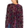 Rag & Bone Yuni Burnout Blouse In Purple Multi -Cheap Rag & Bone Store RGBR WS438 V3