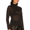Rag & Bone Valencia Dot Turtleneck Top In Black -Cheap Rag & Bone Store RGBR WS441 V2