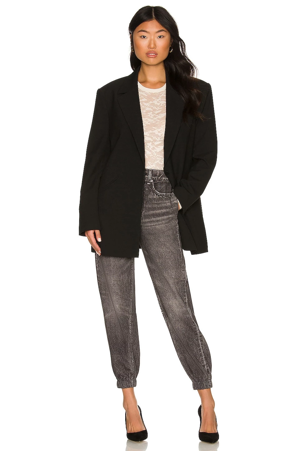 Rag & Bone Valencia Camo Long Sleeve Top In Pale Beige 4 Rag & Bone Valencia Camo Long Sleeve Top In Pale Beige - Image 4