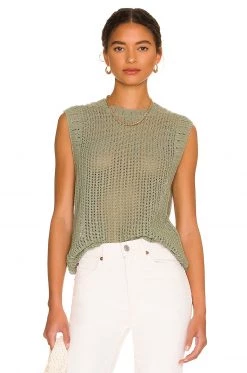 Rag & Bone Riley Tank In Sage Green
