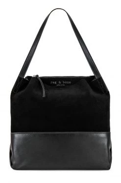 Rag & Bone Passenger Tote 2.0 Bag In Black Suede