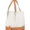 Rag & Bone Passenger Oversized Tote Bag In White Canvas -Cheap Rag & Bone Store RGBR WY166 V3