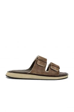 Rag & Bone Parker Slide In Tundra Brown Suede