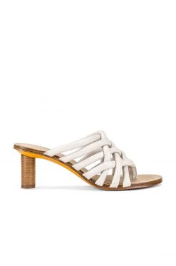 Rag & Bone Infinity Heeled Mule In Antique White